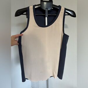 Jil Sander Navy Two-Tone Tank Top